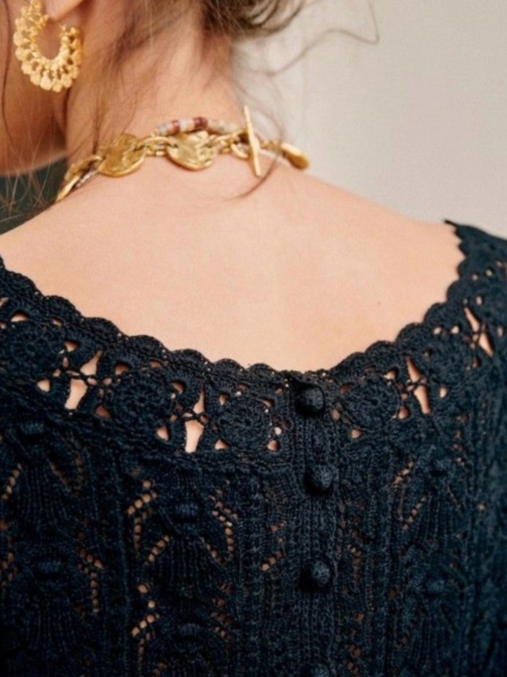 Sezane Artie Jumper Noir - Picture 3 of 8